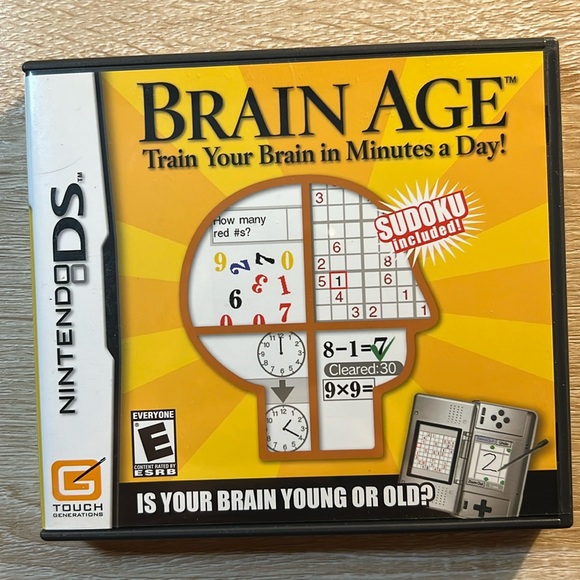Brain Age Nintendo DS Game w/ Case - Picture 1 of 5